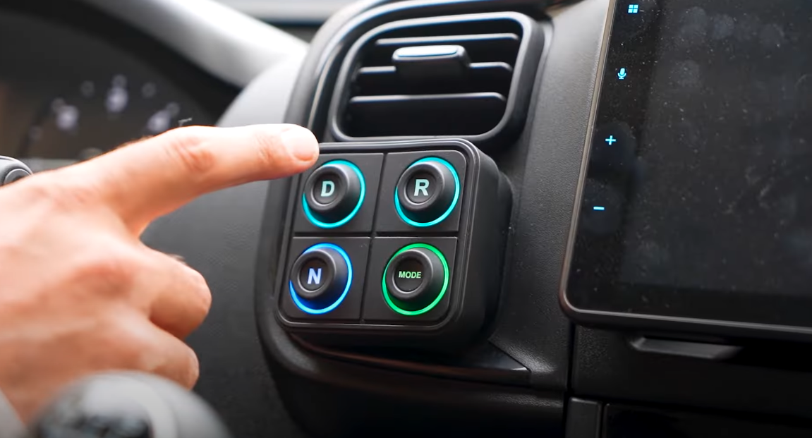 Bedeo's drive system features simple push-button mode selection