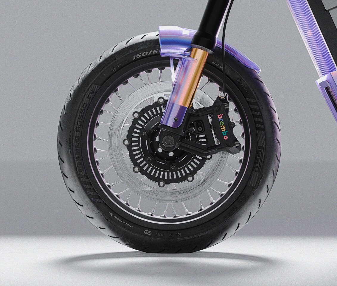 The DAB 1α is quite the 8-bit fashionista. Even the Brembos exude color