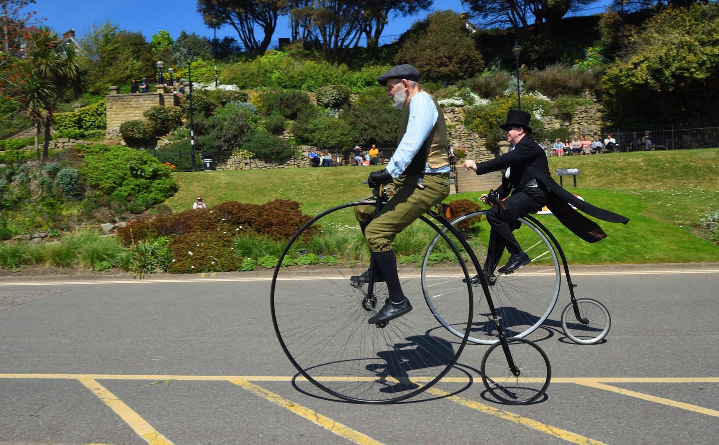 The Penny Farming is based on the penny-farthing bicycle of the 1800s