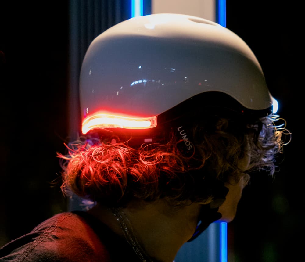 The helmet's electronics are IPX6 water-resistant, meaning they can withstand high-pressure sprays from any direction