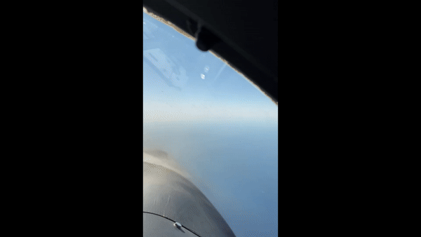 An unresolved case of a UAP flying past a Navy fighter jet