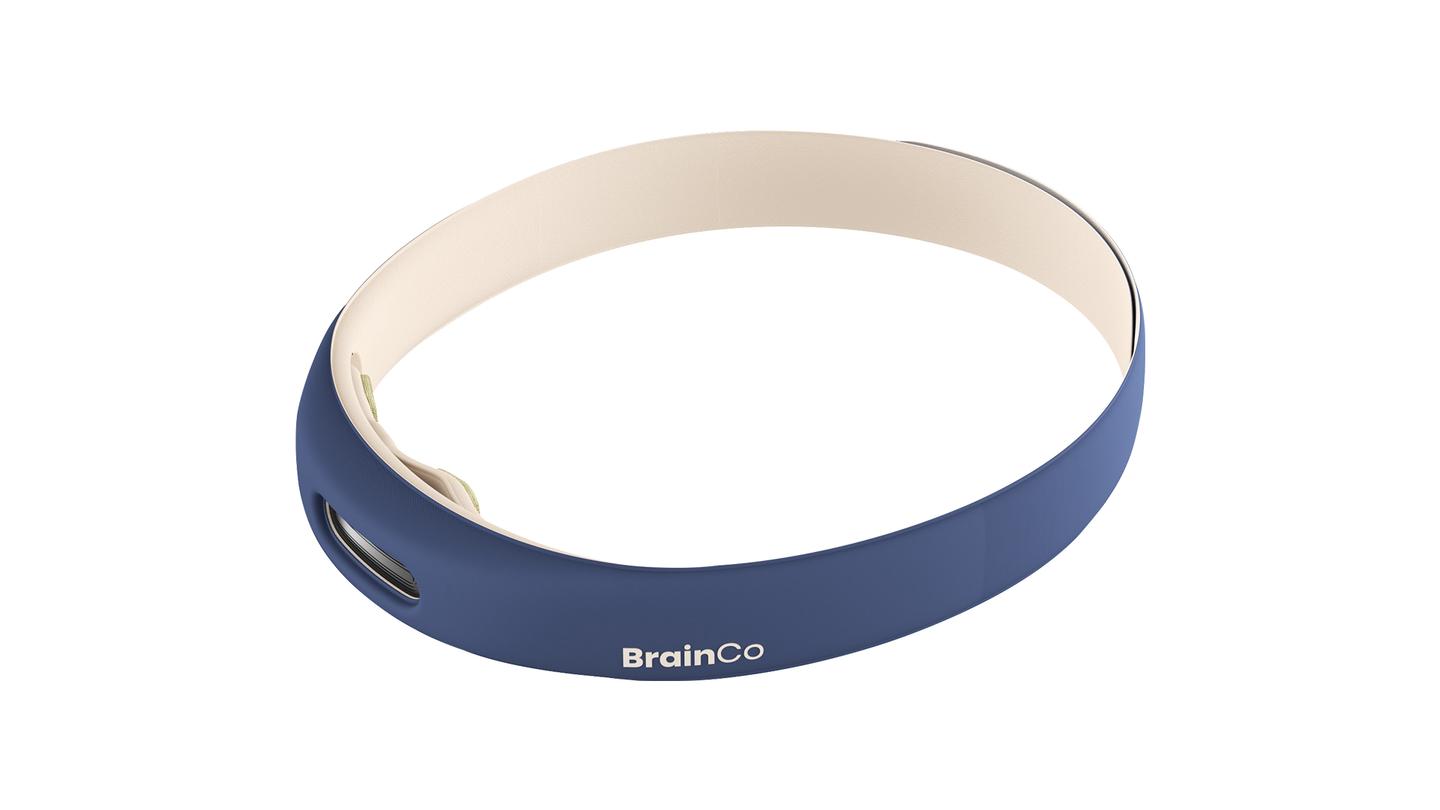 The velcro, fabric headband is easy to wear and will automatically connect to the app for instant readings