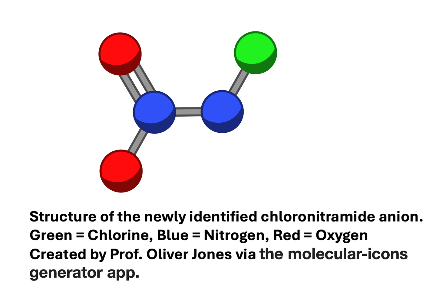 An illustration of the structure of the newly identified molecule