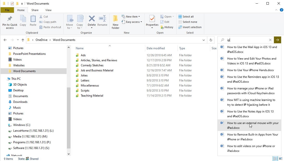 How to Use the Search Tool in Windows 10 File Explorer