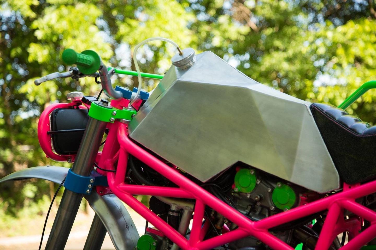 Revival custom-made a new fuel tank out of lightweight alloy