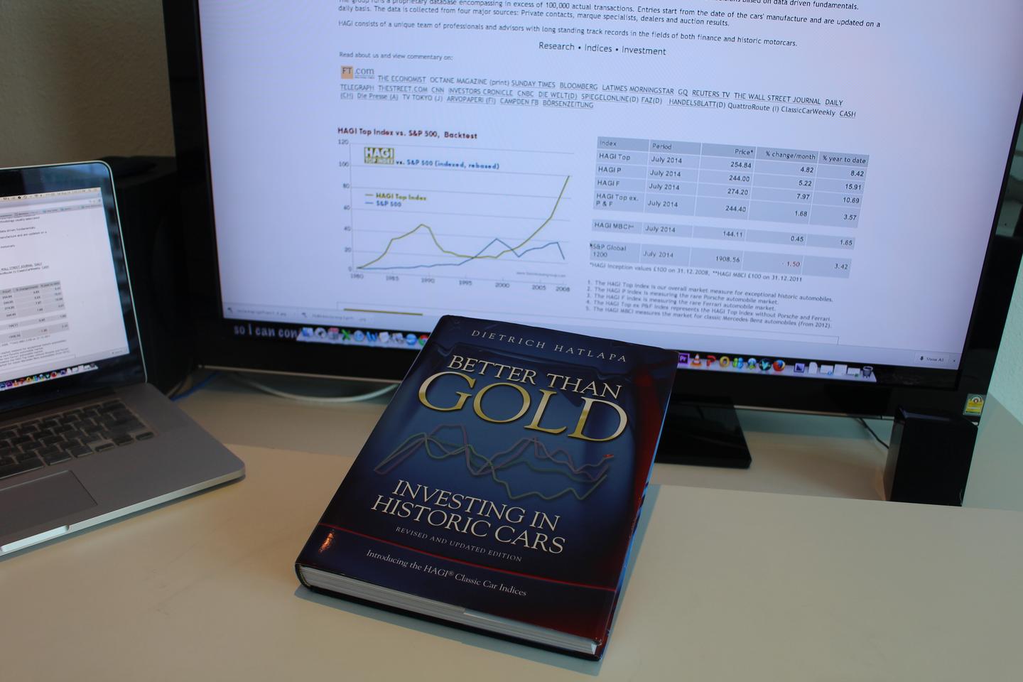 The Historic Automobile Group's landmark book on automotive investing is entitled "Better than Gold" – if you are considering an "investment of passion", the book is mandatory reading.