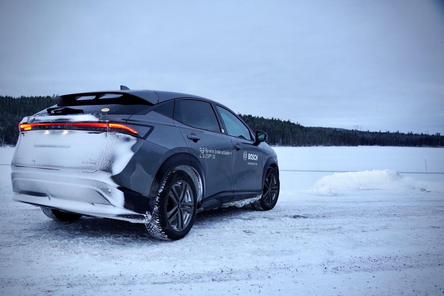 The Bosch development team traveled more than 2,050 miles (3,300 km) across several climate zones to reach the Arctic Circle in six days