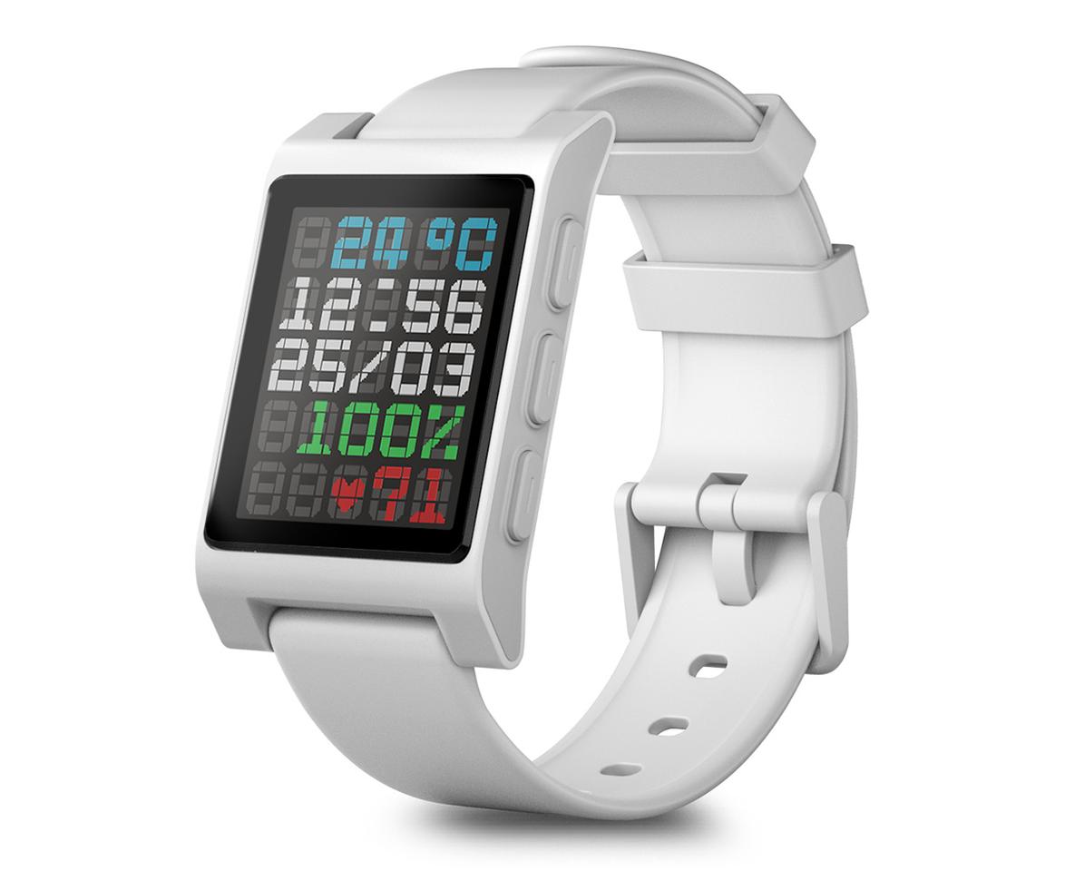 The Core Time 2 gets a larger color ePaper display, and an aluminum frame with matching buttons