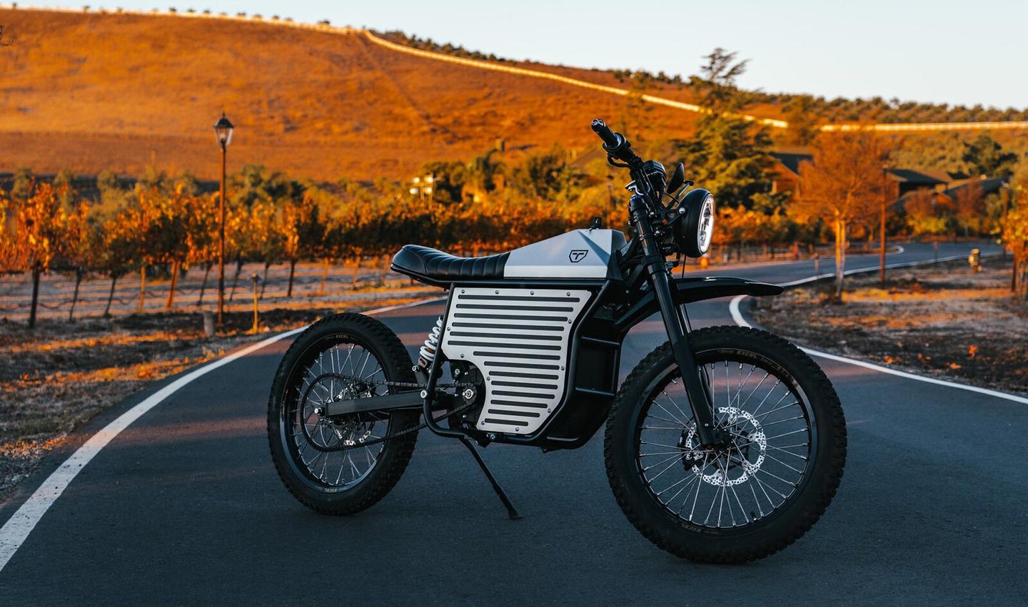 The bike's brushless mid-drive motor is good for a modest top speed of 55 mph