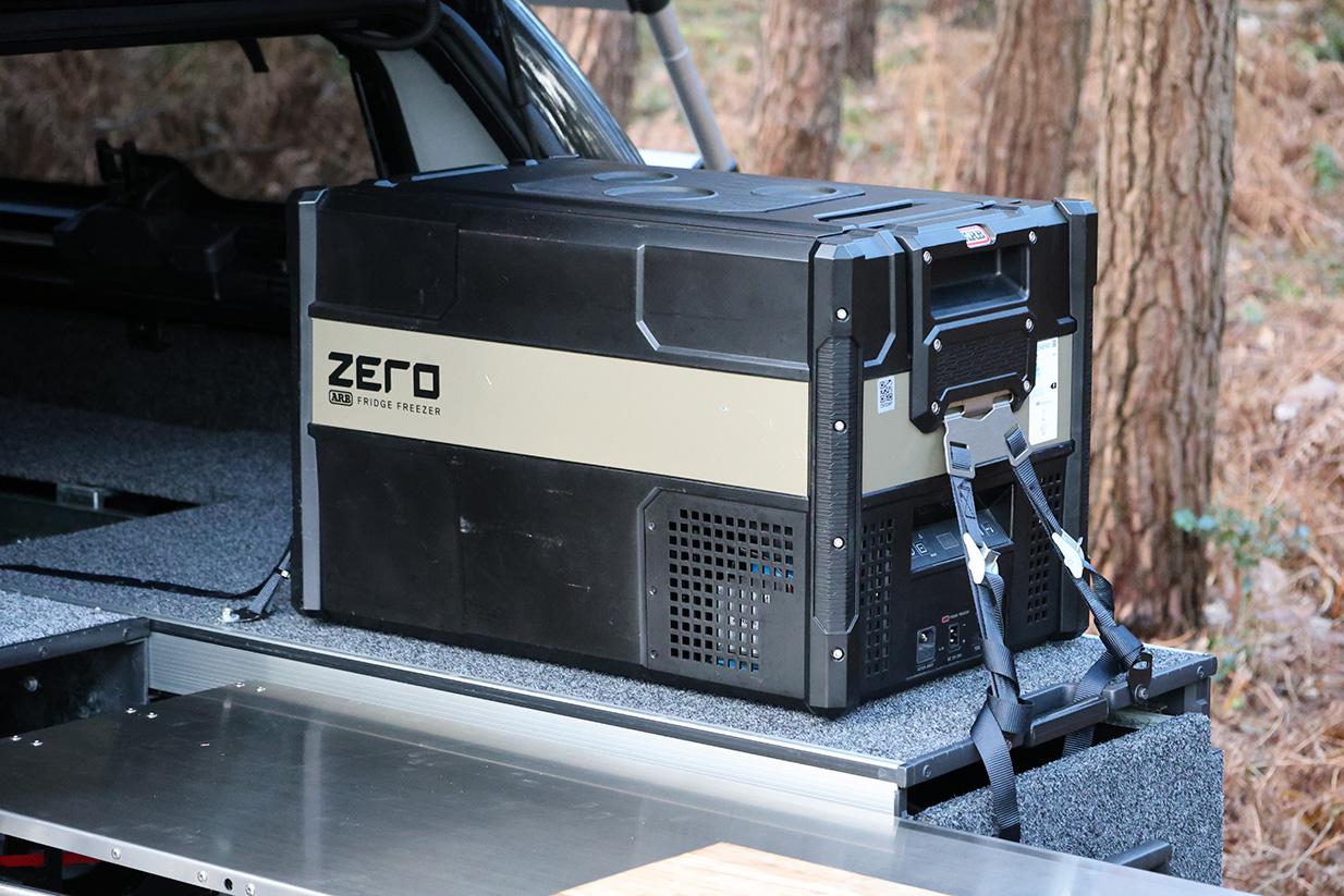 Niceties like this compact fridge should make roughing it in the wilderness a little easier