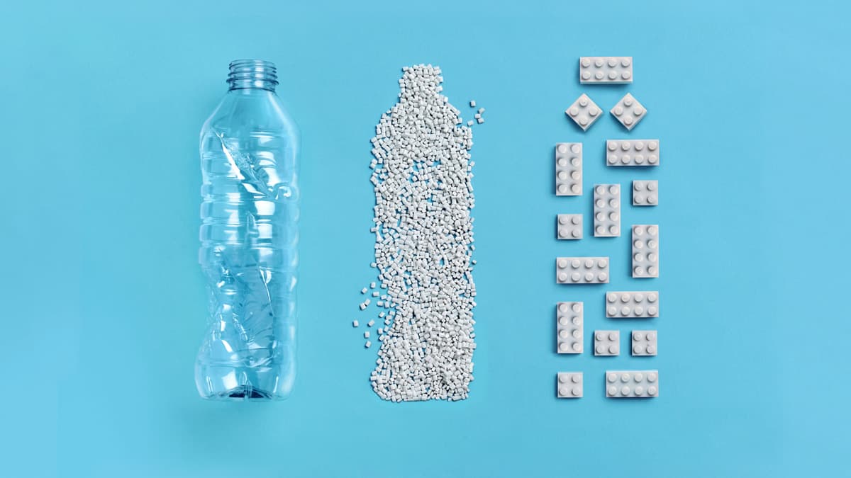 Lego tried to make its bricks out of recycled PET bottles back in 2021, but that raised its carbon footprint instead of lowering it