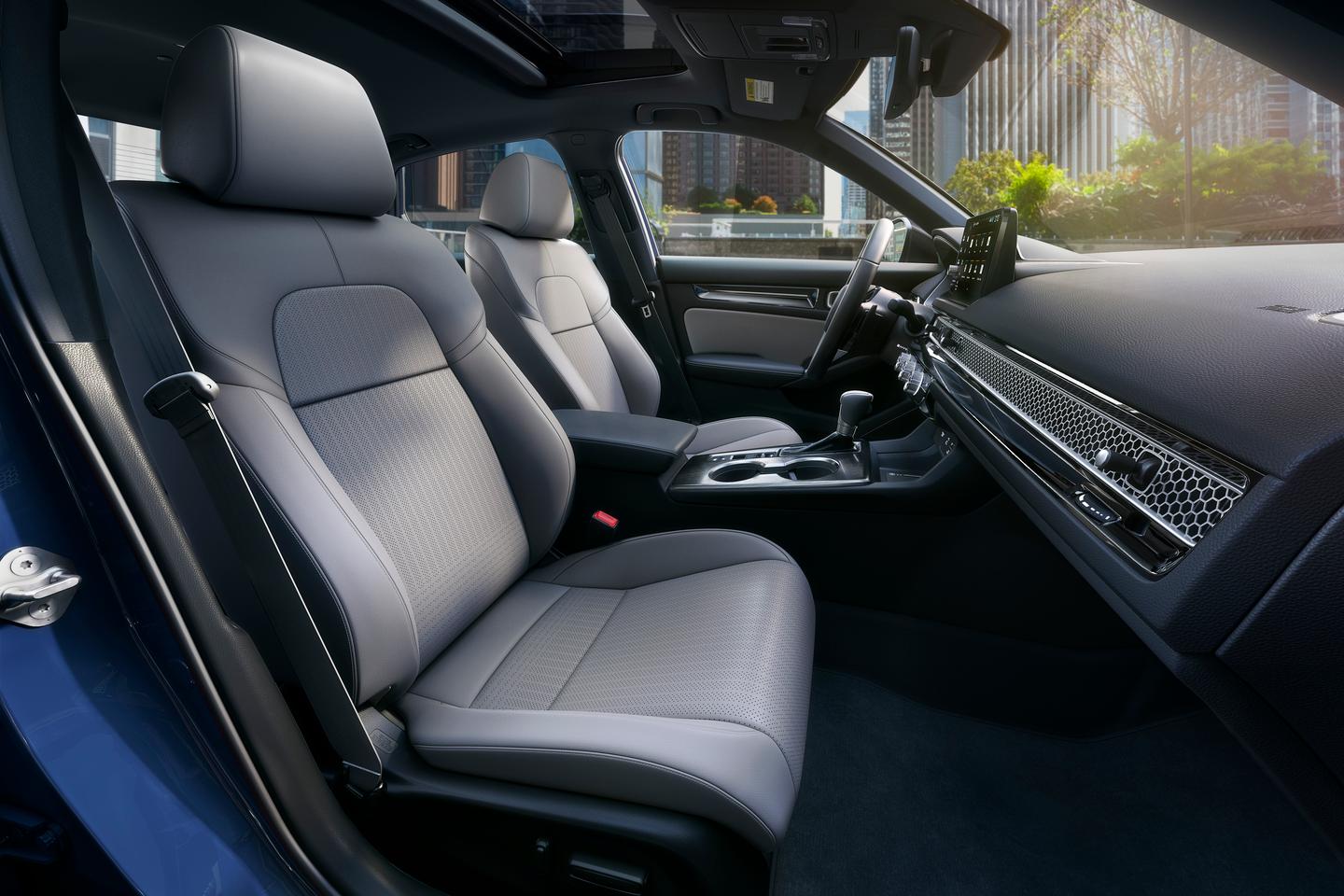 The unique dashboard and multi-vent design of the 2025 Honda Civic Hybrid is pretty cool (get it?)