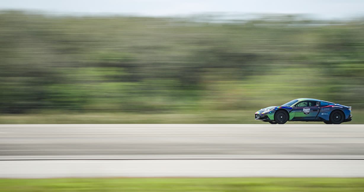 The self-driving Maserati MC20 hit 197.7 mph on a Kennedy Space Center runway, smashing previous autonomous speed records