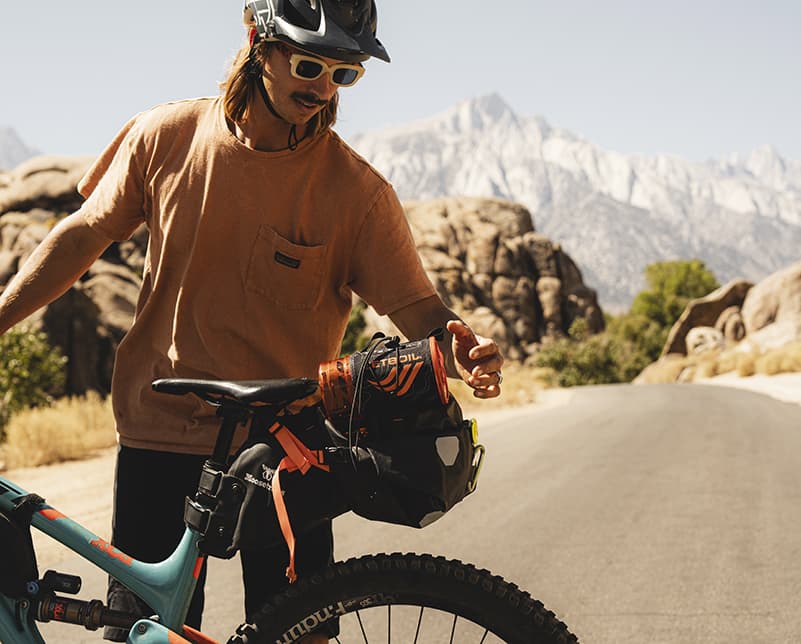 The Jetboil Flash finds its place on the bikepacking rig
