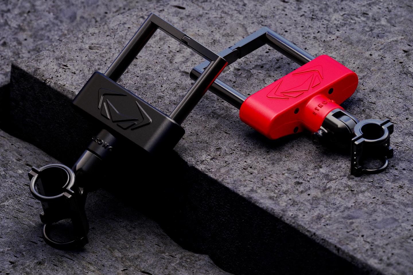 The V-160 (black) alongside the scooter-specific T-160 (red)