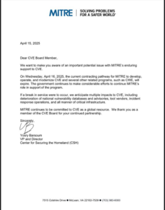 Funding Expires for Key Cyber Vulnerability Database