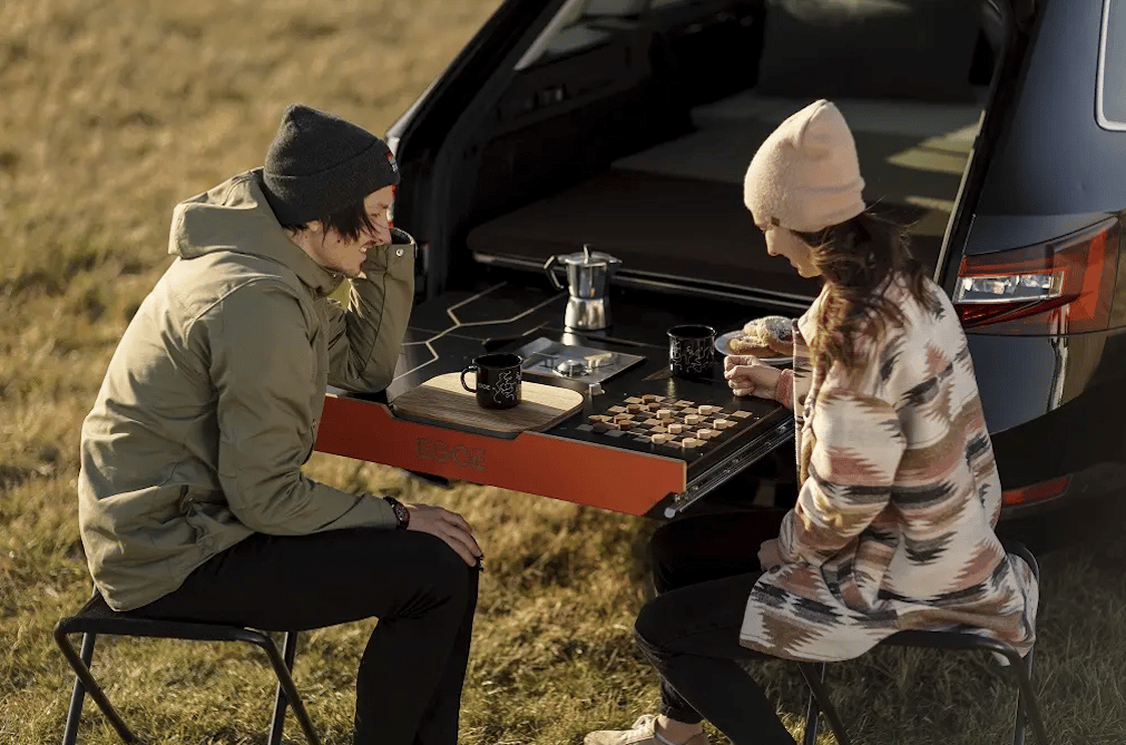 The Nestboard doubles as a dining table, side table and game surface