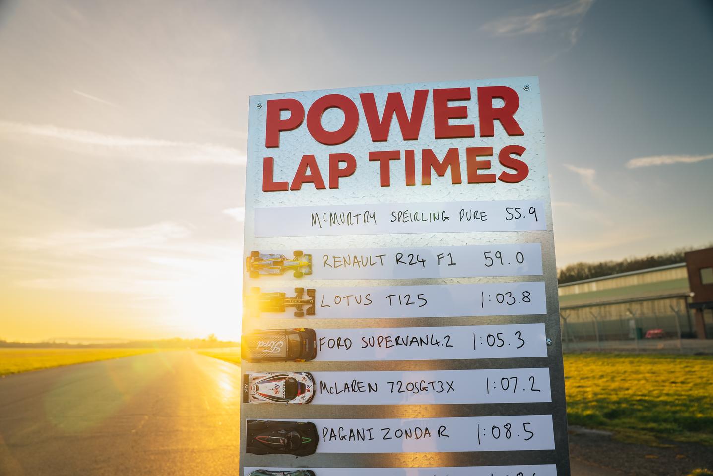 The top five fastest laps ever on the notorious Top Gear Test Track, as beautiful as ever into the sunset