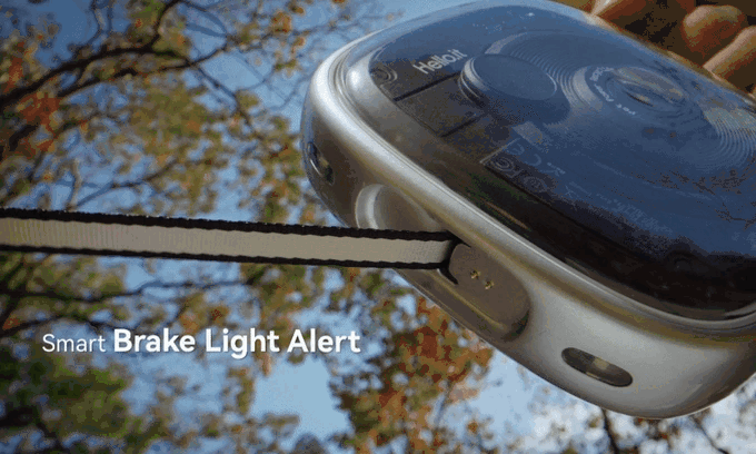 Within milliseconds of your dog sprinting away, the leash engages its emergency brake and lights up