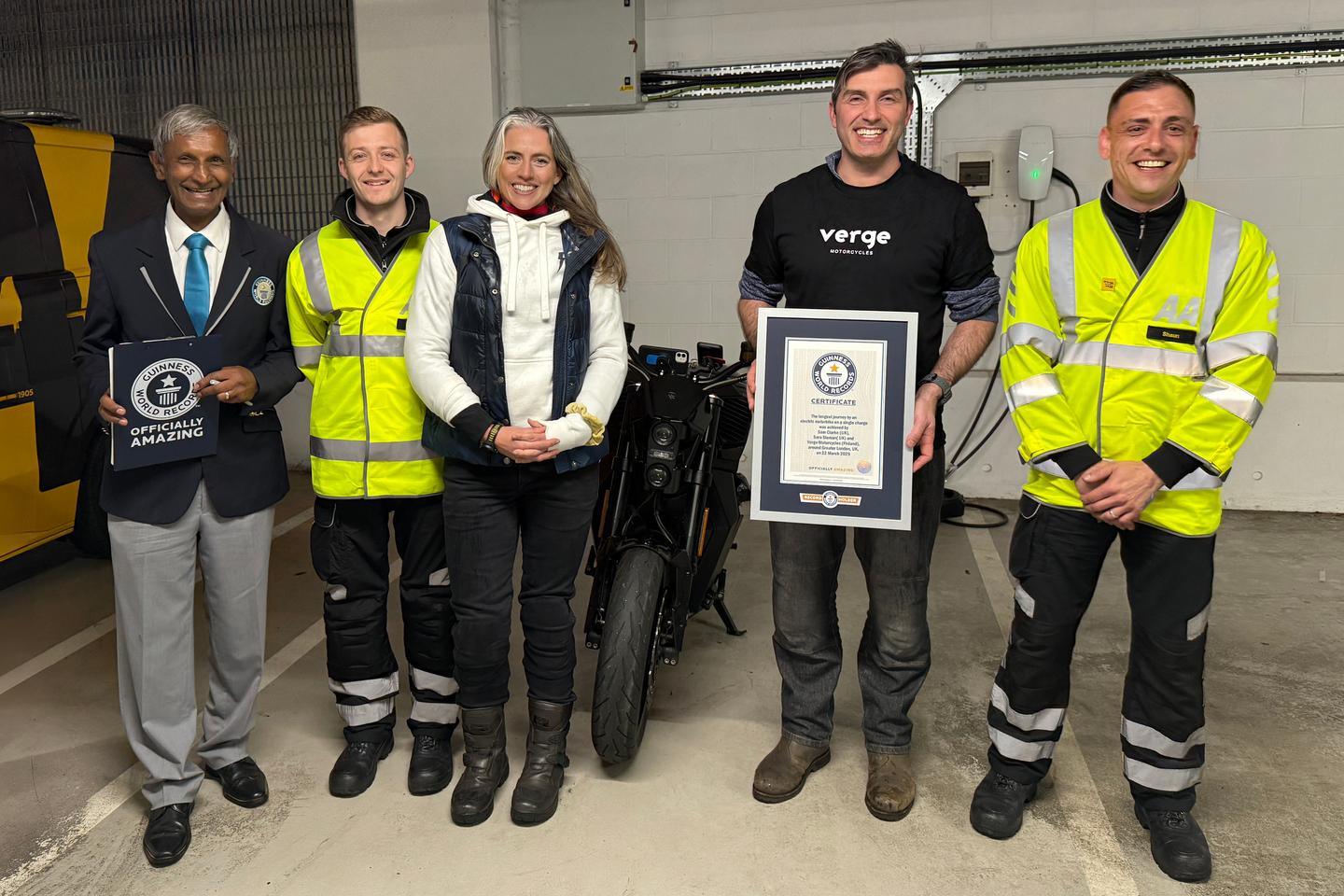 Sam Clarke and Sara Sloman, two well-known EV influencers, were hired by the company to ride the bike