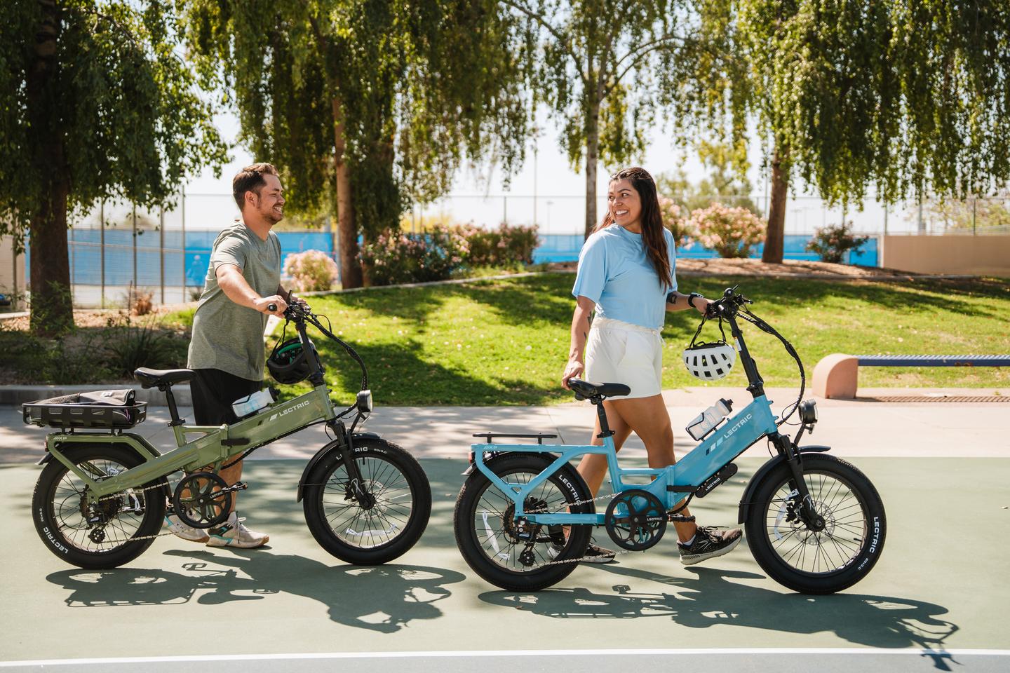 The Lectric XP4 is available in step-over or step-thru modle