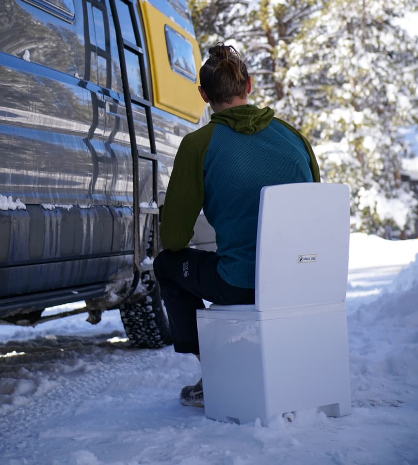 Ski resort camping areas may require that campers are self-sustained, meaning they need a toilet