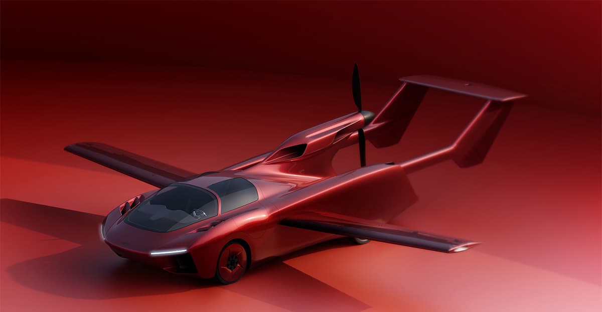 The AirCar's front end should blend in alongside modern vehicles on the road, but that oversized tail clearly reveals its ability to take to the skies