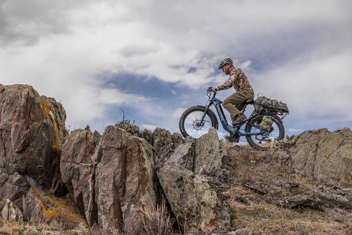 Fat tires and full suspension for a smoother multi-terrain ride