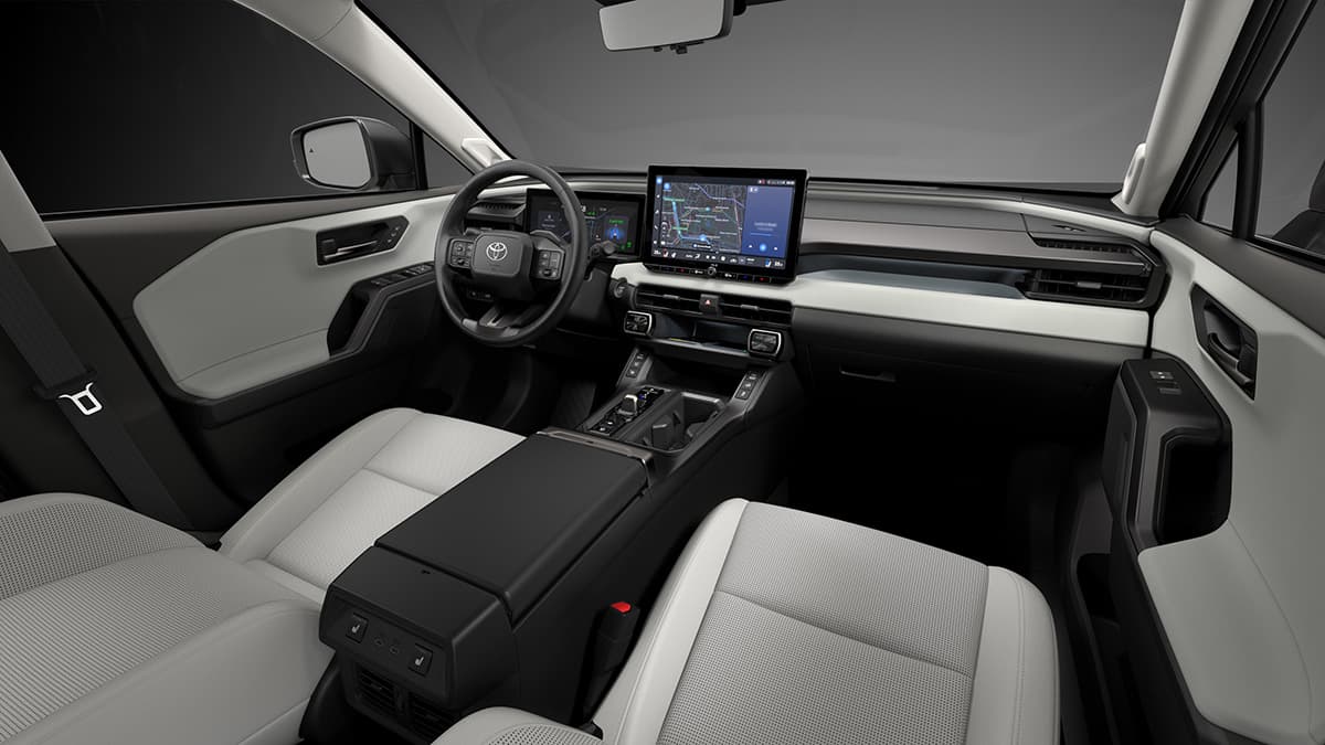 The interior components are grouped into 'islands' for easy access, and you can add a nine-speaker JBL system as well as a head-up display