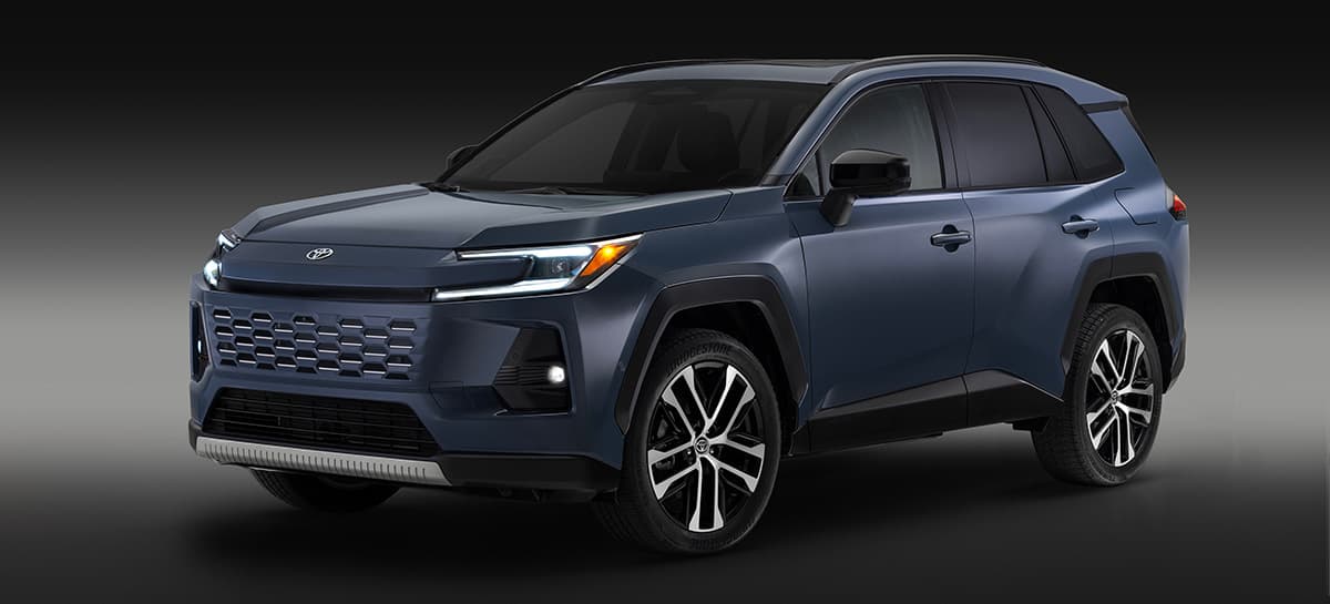 The Core RAV4 can be had with PHEV or HEV systems, up to 20-inch wheels, and additional electronic goodies in the cabin
