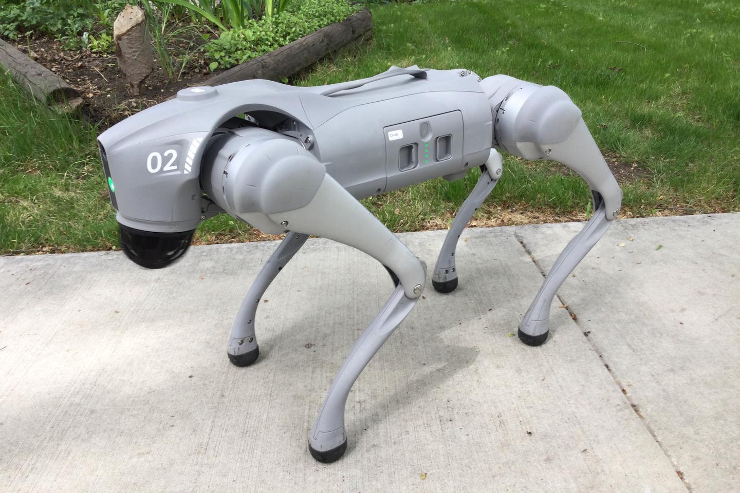 The robot could conceivably carry small items on its back, if you strapped them in place