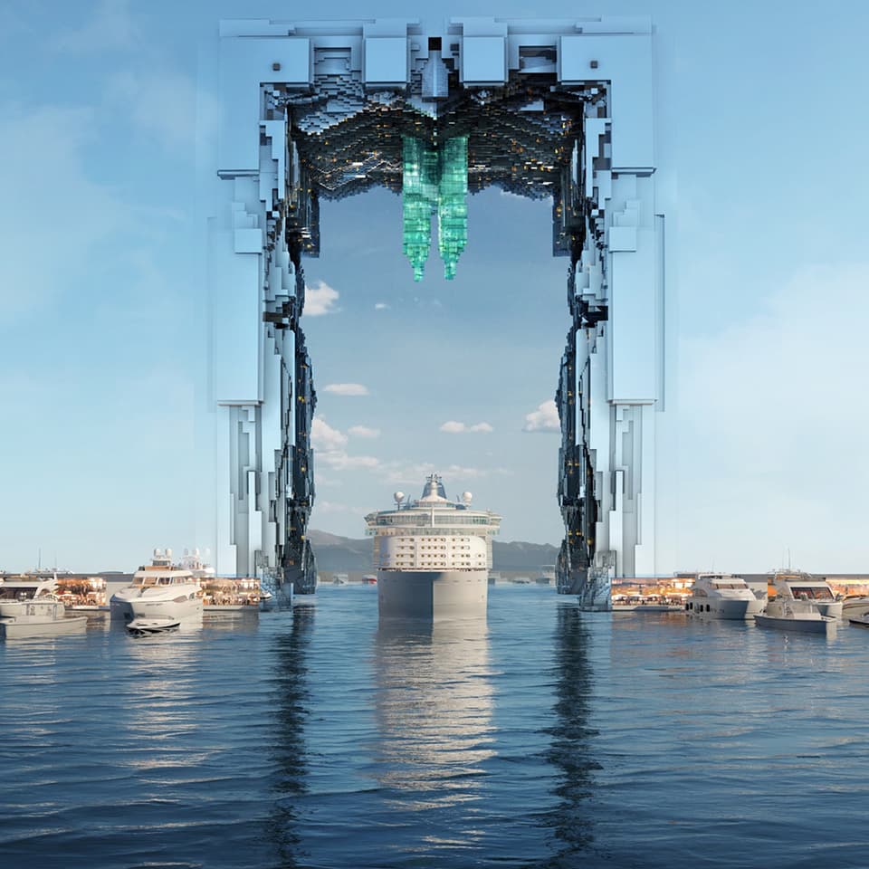 The first phase of the Line will be called Hidden Marina and will stretch 2.5 km (1.5 miles) over the desert