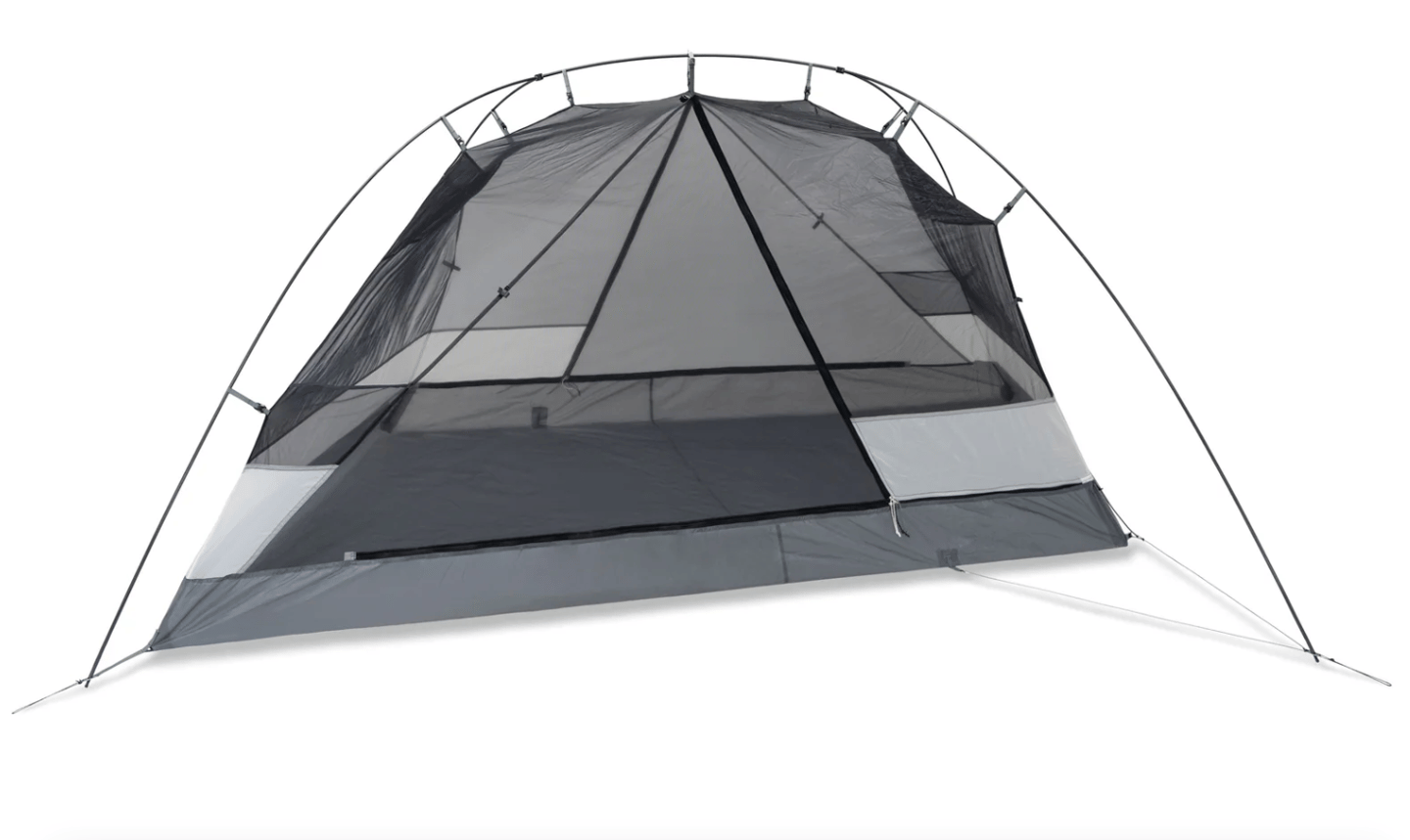 The "regular" inner tent includes a largely mesh body for better ventilation and cooling