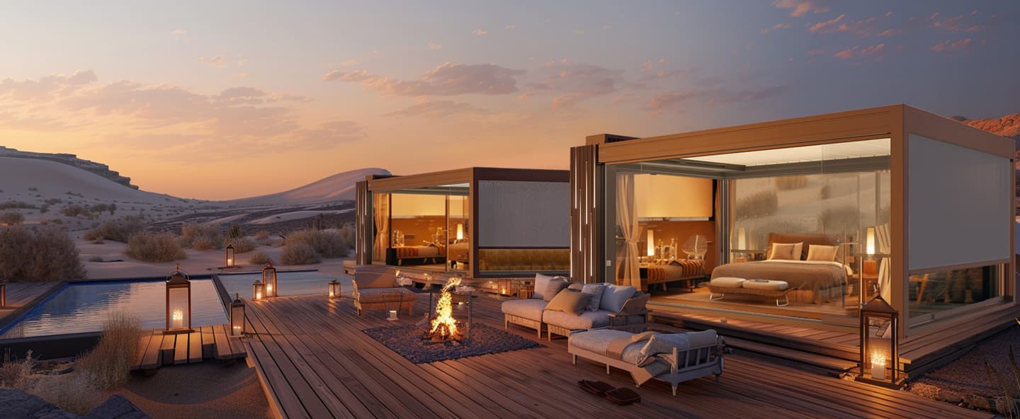 The Ombra seemingly offers the very best of outdoor life with comfort ensured by shade, temperature and humidity control.