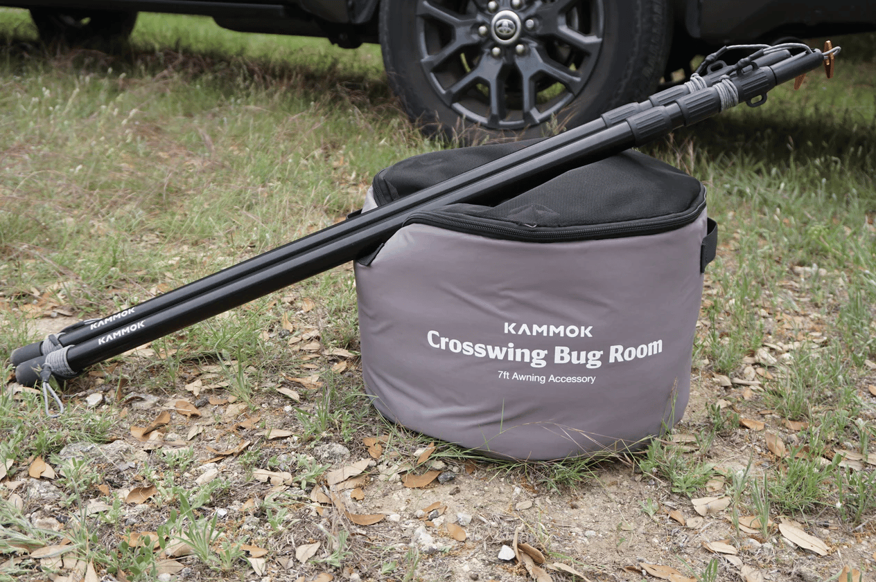 Unlike some huge screen rooms that extend the length of a pickup bed, the Bug Room is lightweight and compact