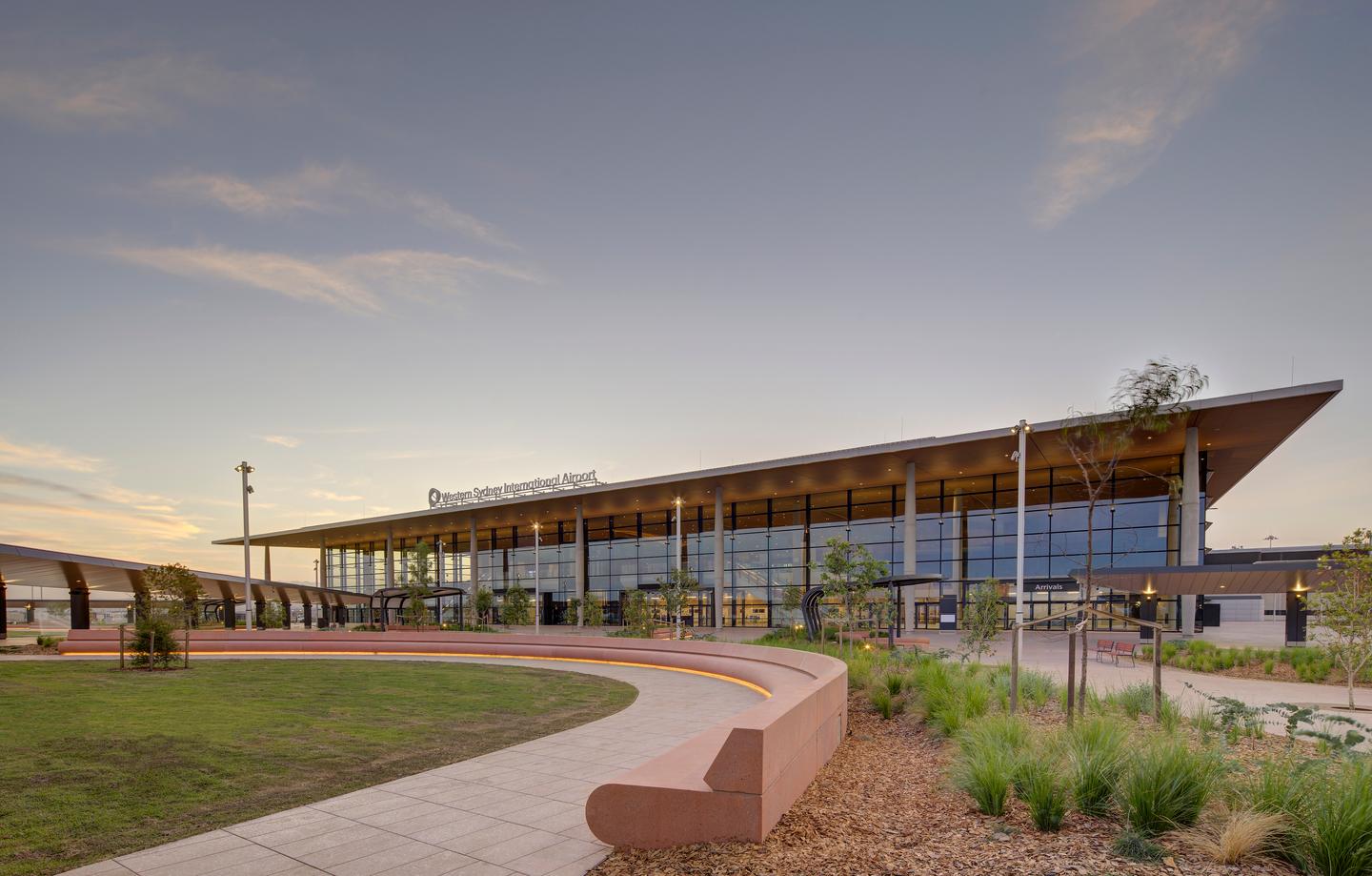 The Western Sydney International Airport is a collaboration between COX Architecture, Zaha Hadid Architects, as well as Multiplex and Woods Bagot