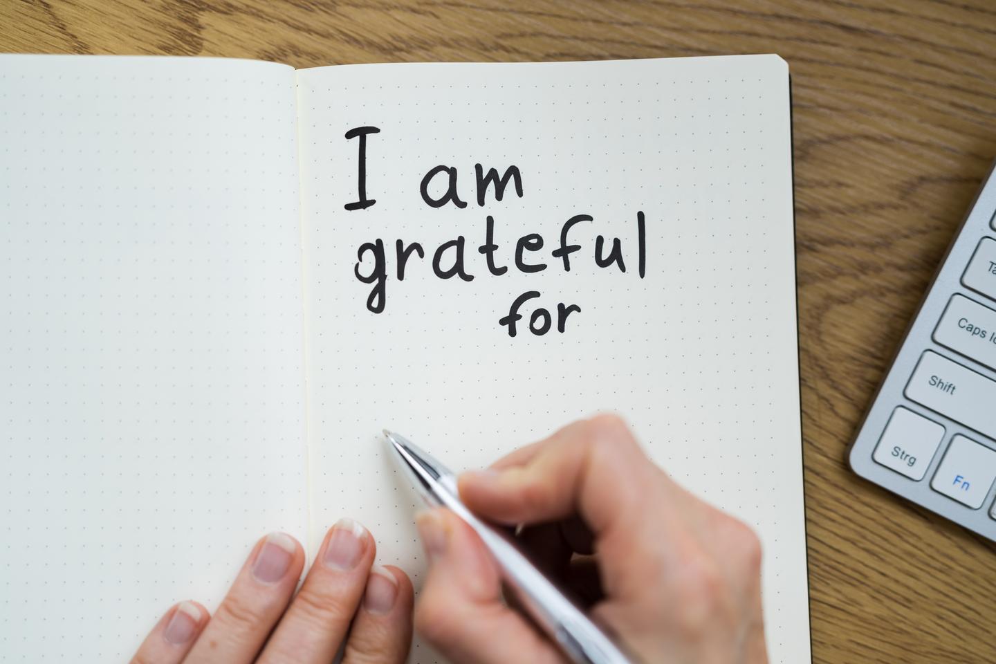 Doing a simple gratitude list each day can reduce stress and improve sleep quality