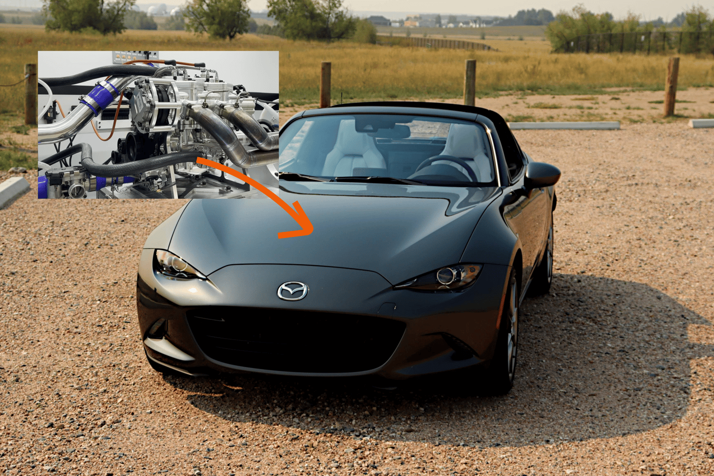 As with all new engine designs, someone, somewhere, will shove it into a Miata