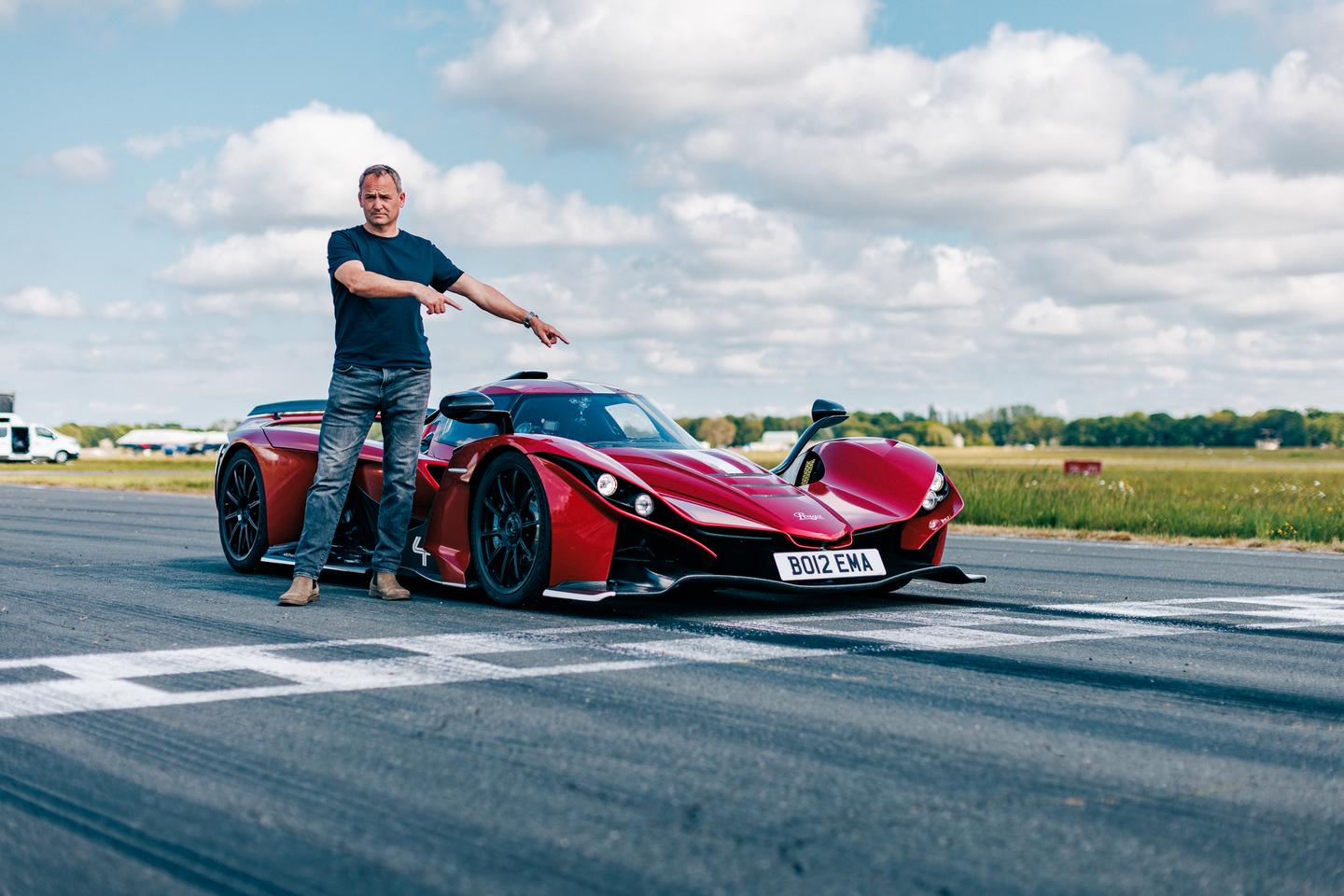 The Praga Bohema was driven by the Stig, aka Ben Collins