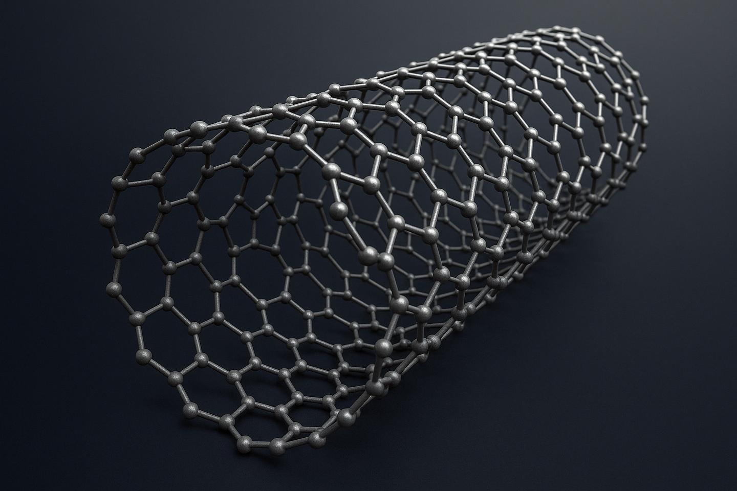 The basics of what a carbon nanotube structure looks like