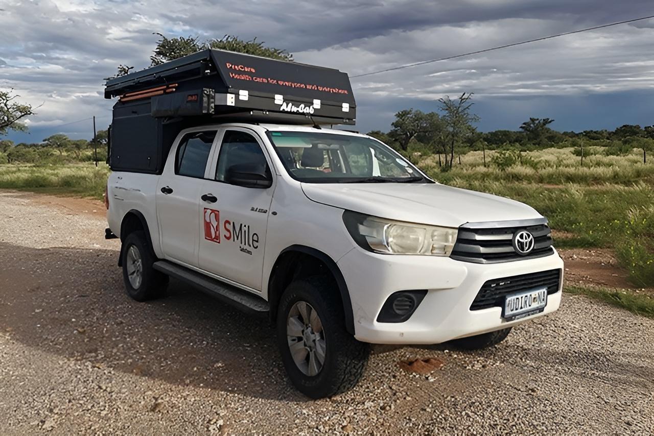 The PreCare system, all packed down and on the road